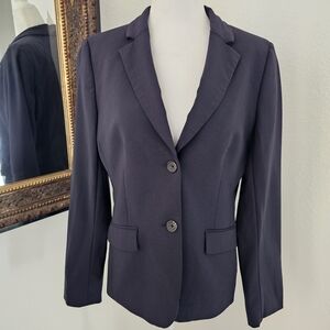Brooks Brothers Midnight Blue Women's Button Blazer - Size 8